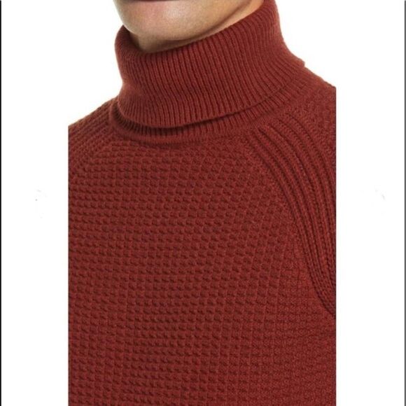 Ted Baker London Sprirol Turtleneck Knit Sweater Pullover Textured Designer Mens - Picture 3 of 9